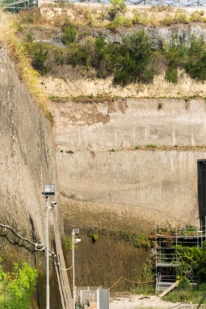 Herculaneum Villa dei Papiri. October 2023.
Looking west at south end. Photo courtesy of Johannes Eber.